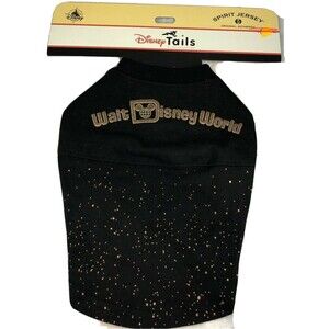 Disney Tails WDW Black Belle Bronze Dog Size XS XSmall Spirit Jersey Shirt Pet